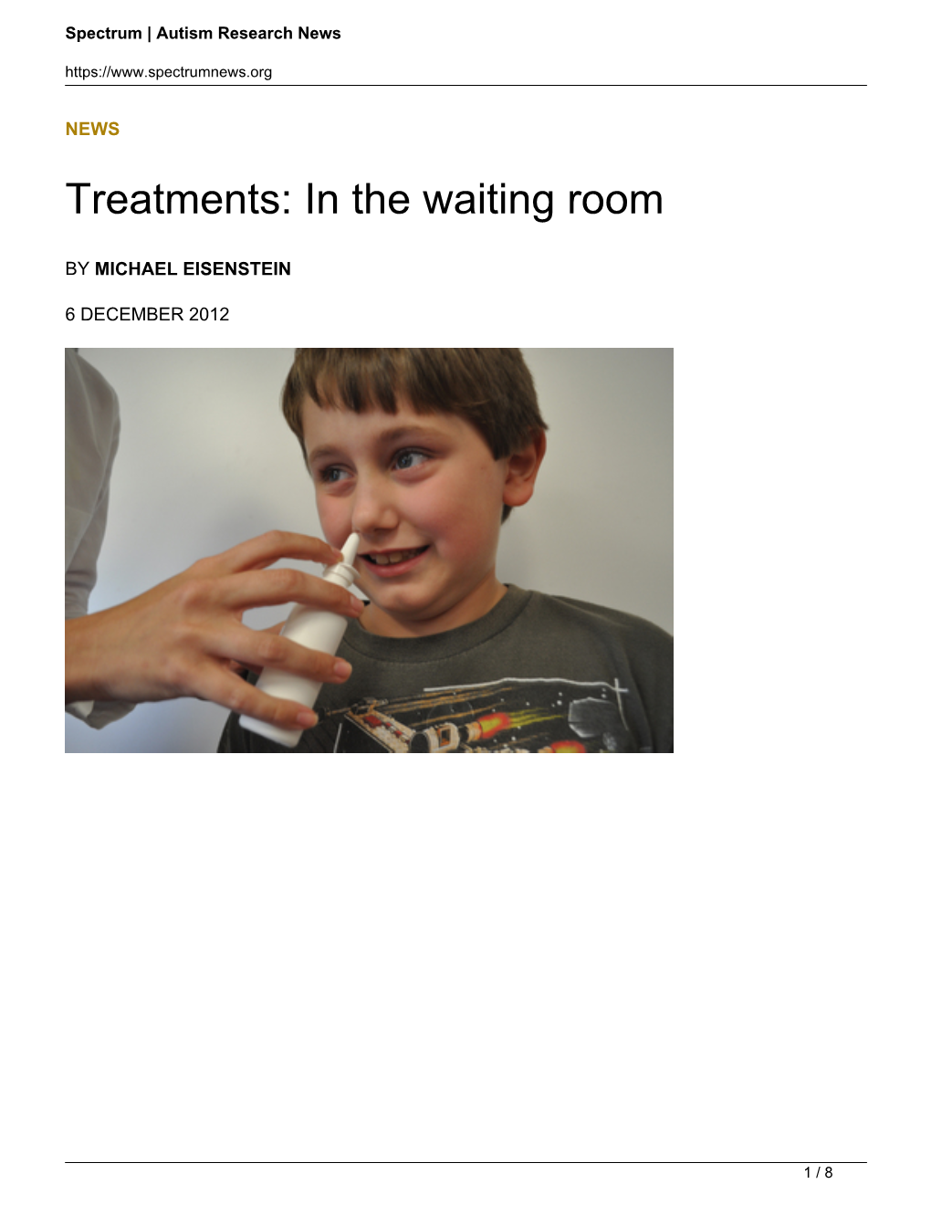 Treatments: in the Waiting Room