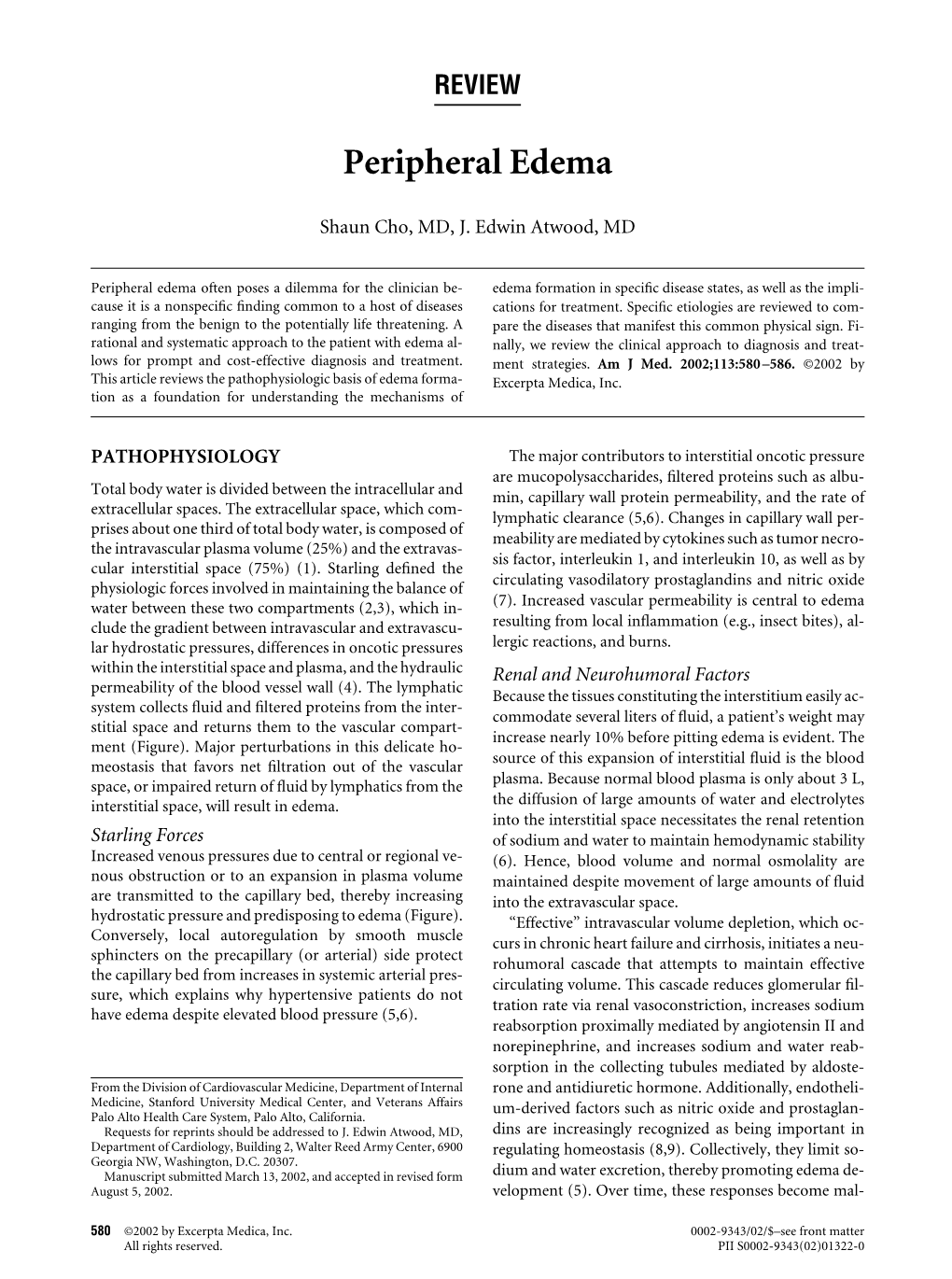 Peripheral Edema