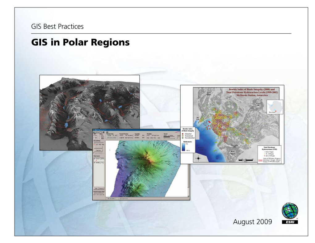 GIS Best Practices GIS in Polar Regions