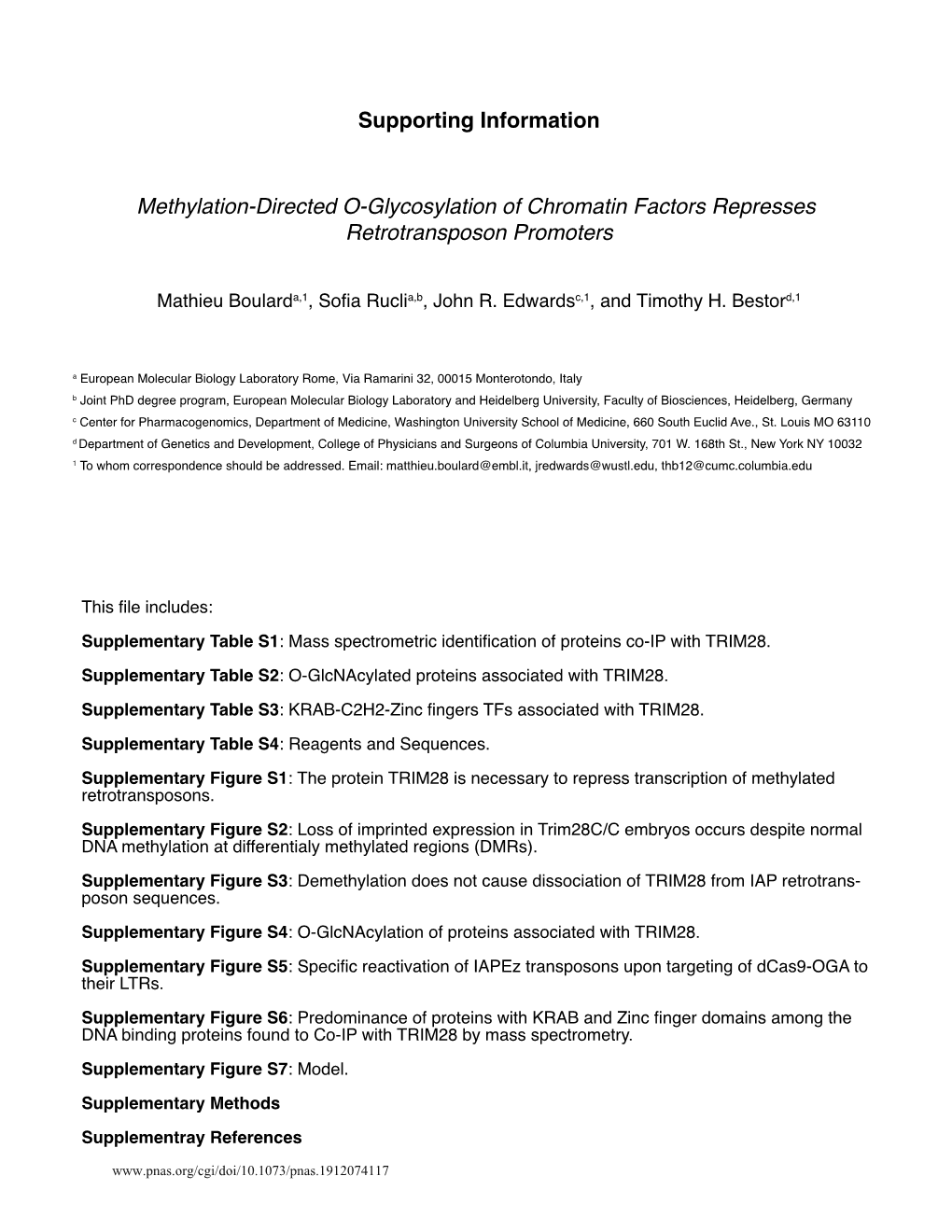 Methylation-Directed O-Glycosylation of Chromatin Factors Represses Retrotransposon Promoters