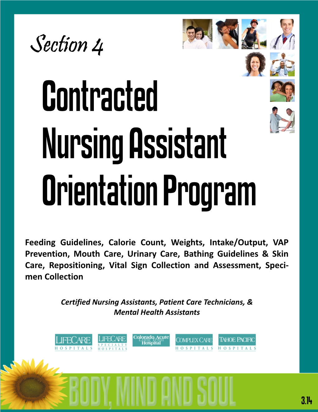 Contracted Nursing Assistant Orientation Program