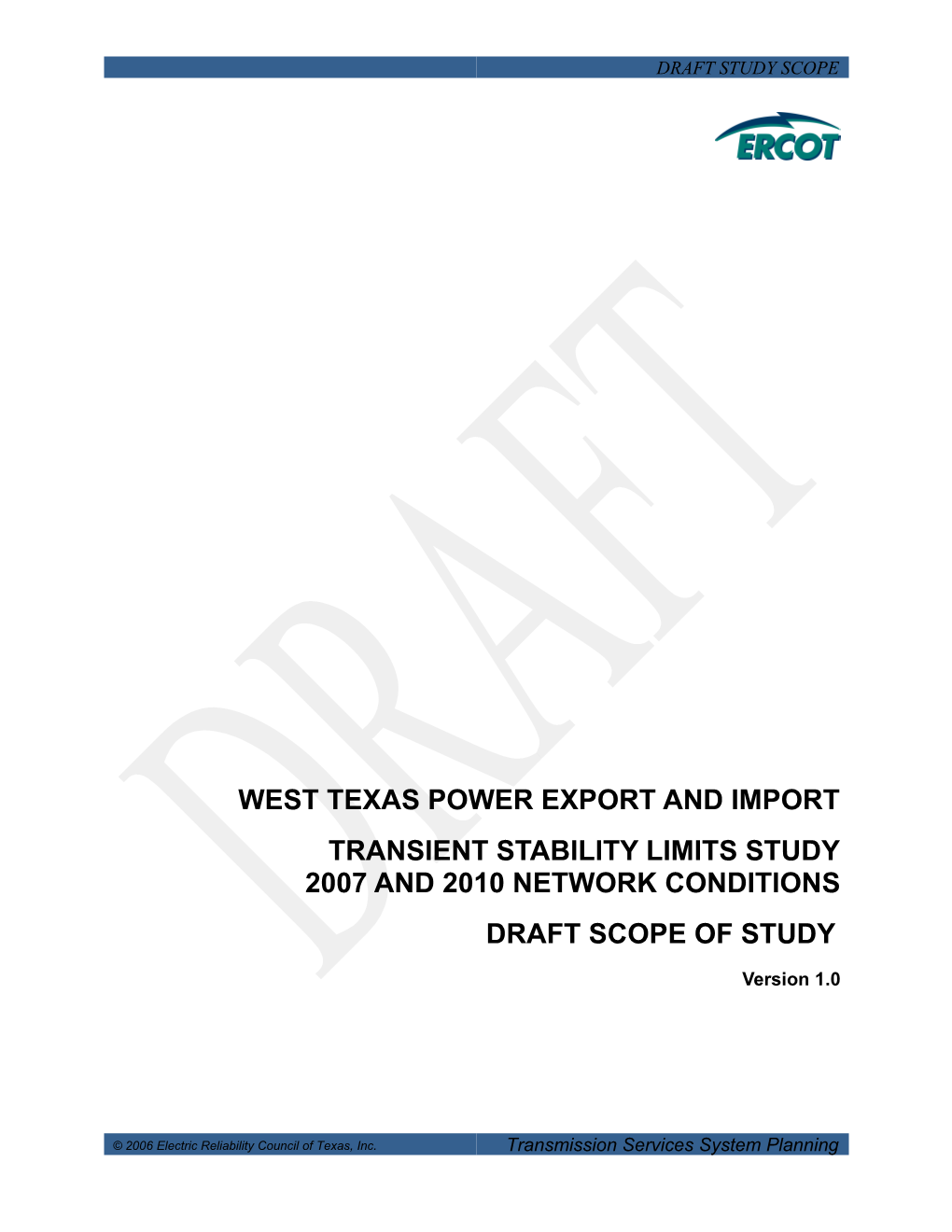 West Texas Power Export and Import