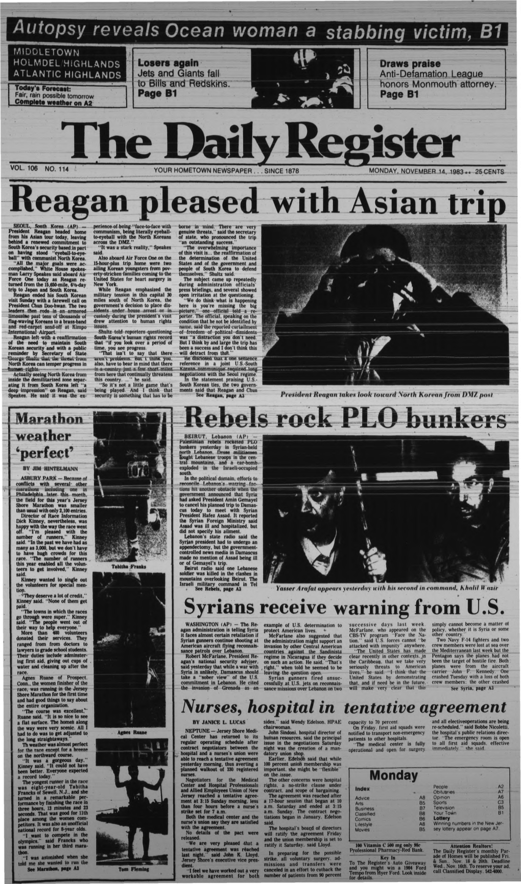 Reagan Pleased with Asian Trip SEOUL, South Korea (AP) - Perience of Being "Face-To-Face with Borne in Mind
