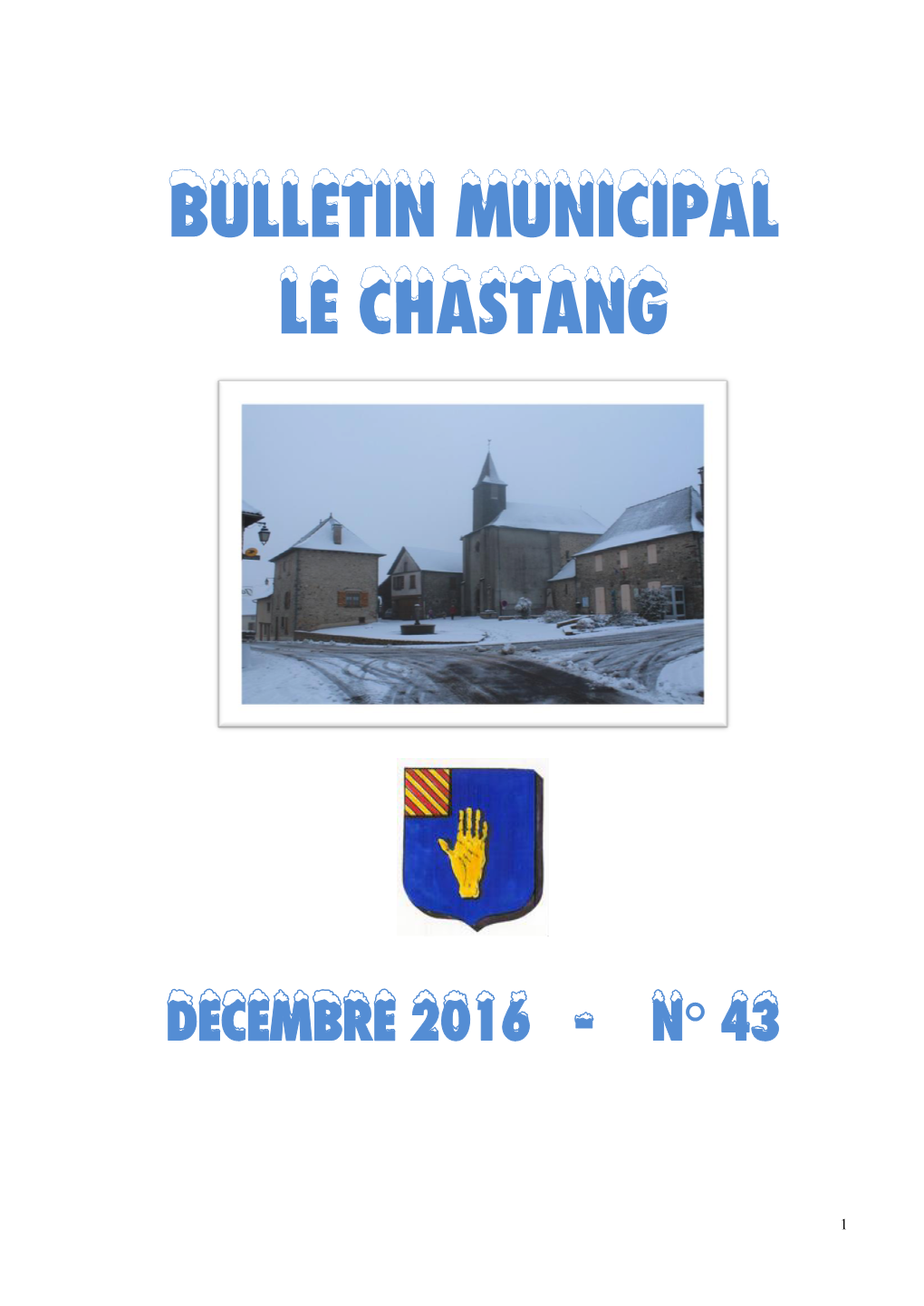 Bulletin Municipal Le Chastang