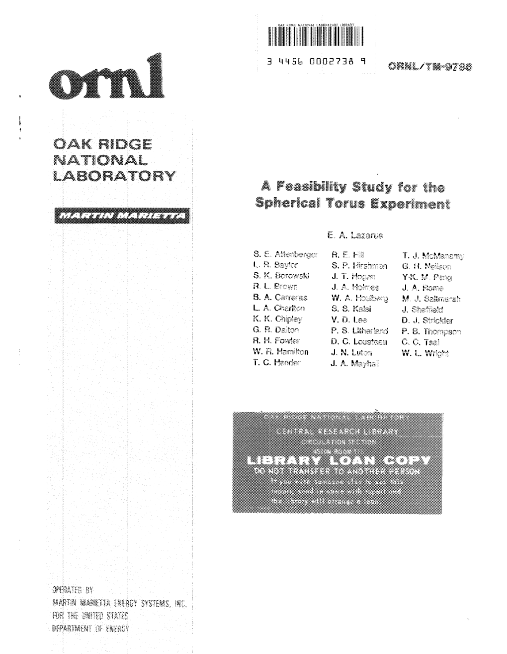 A Feasibility Study for the Spherical Torus Experiment