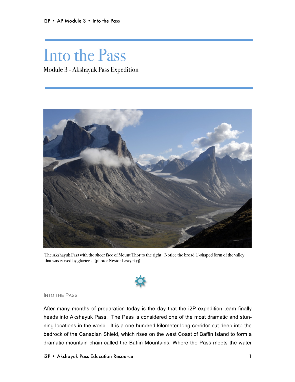 (AP) Module 3: Into the Pass