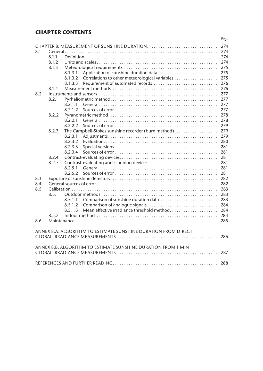 Measurement of Sunshine Duration