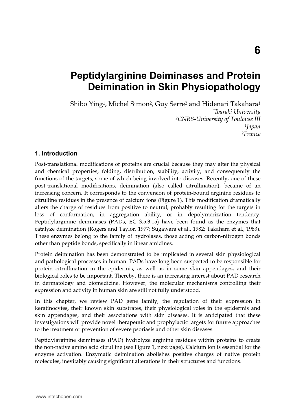 Peptidylarginine Deiminases and Protein Deimination in Skin Physiopathology