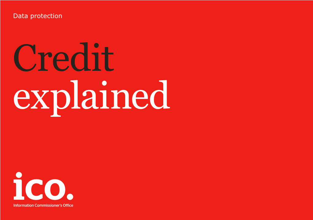 Credit Explained Contents 3