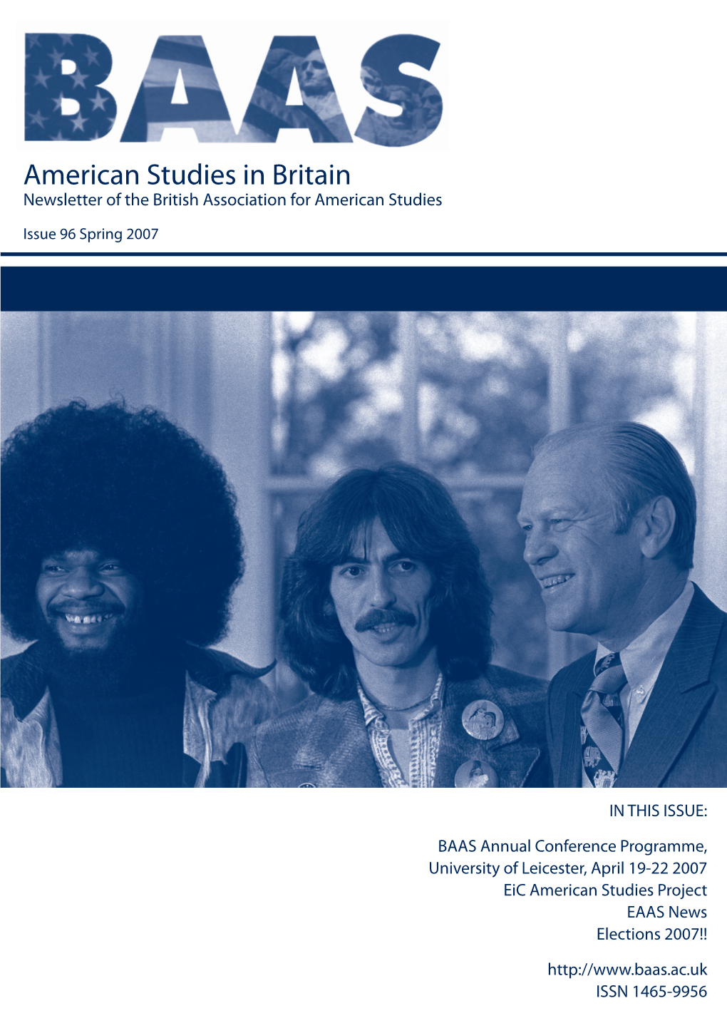 American Studies in Britain Newsletter of the British Association for American Studies