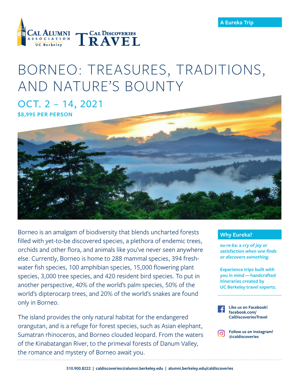 Borneo: Treasures, Traditions, and Nature’S Bounty Oct