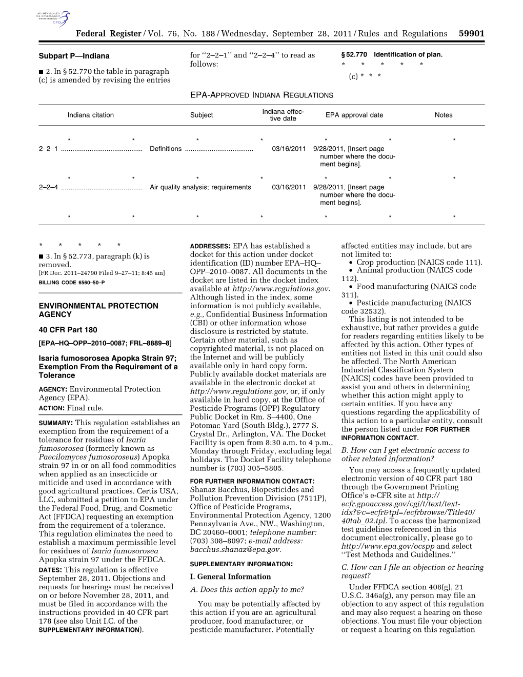 Isaria Fumosorosea Apopka Strain 97; Be Affected