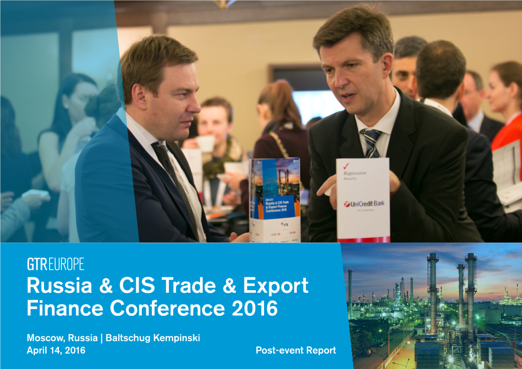 Russia & CIS Trade & Export Finance Conference 2016