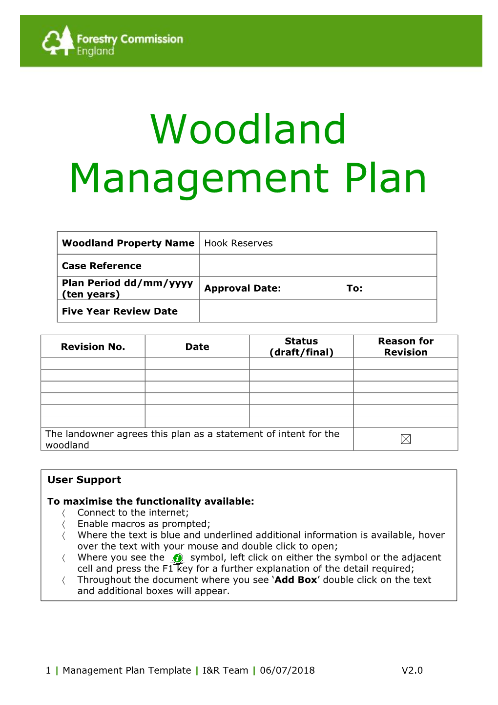 Woodland Management Plan