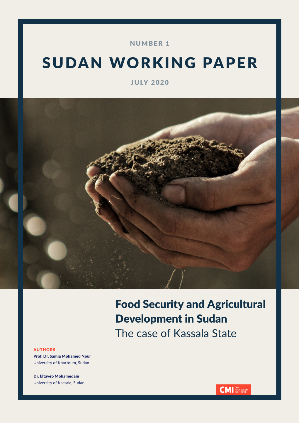 Food Security and Agricultural Development in Kassala State