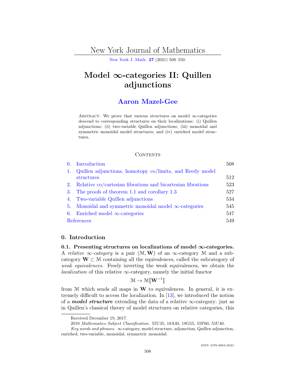 Model ∞-Categories II: Quillen Adjunctions