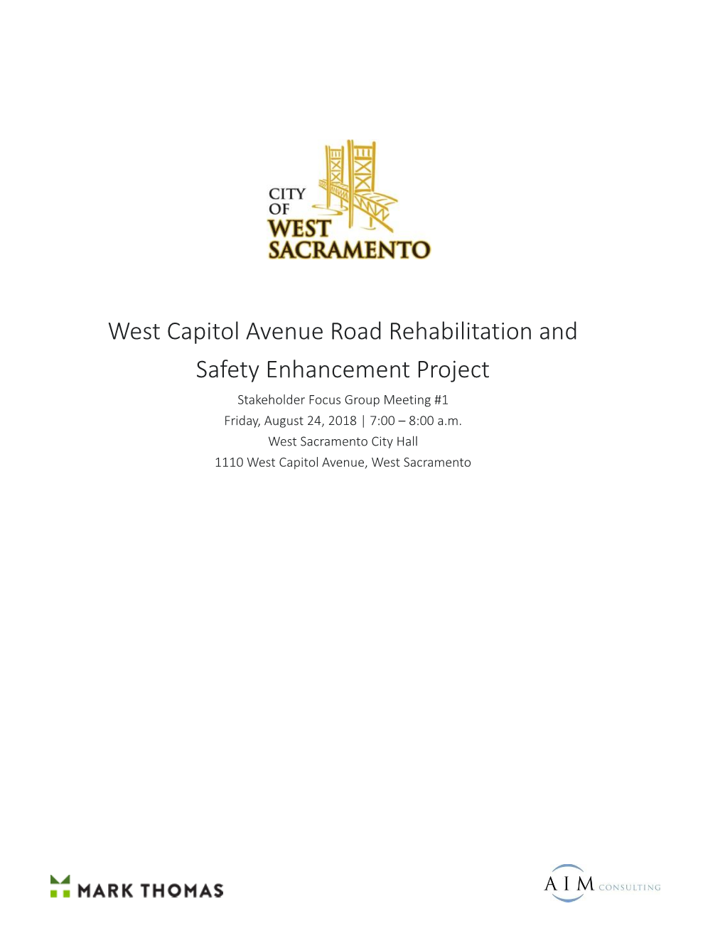 West Capitol Avenue Road Rehabilitation and Safety