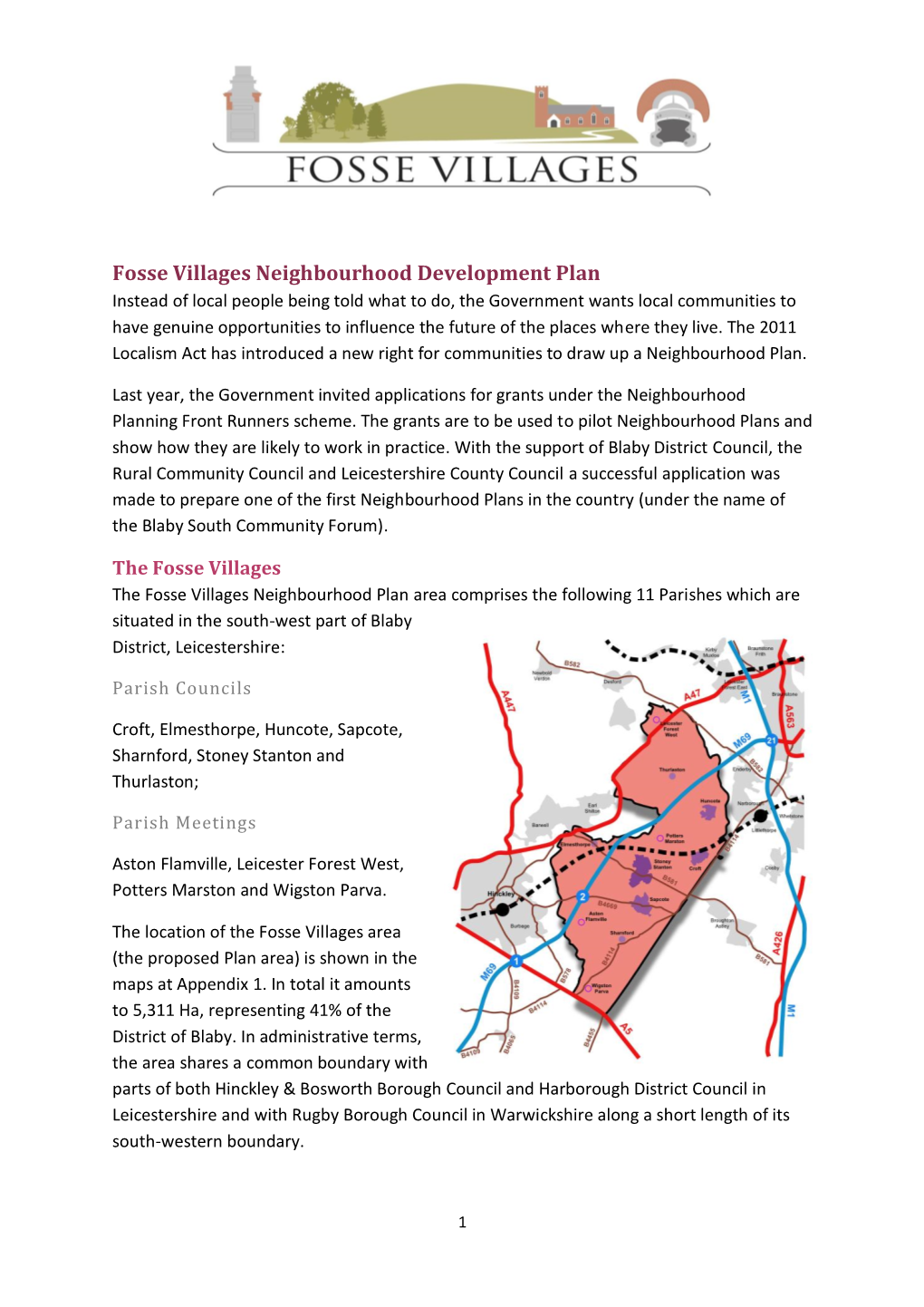 Fosse Villages Neighbourhood Development Plan