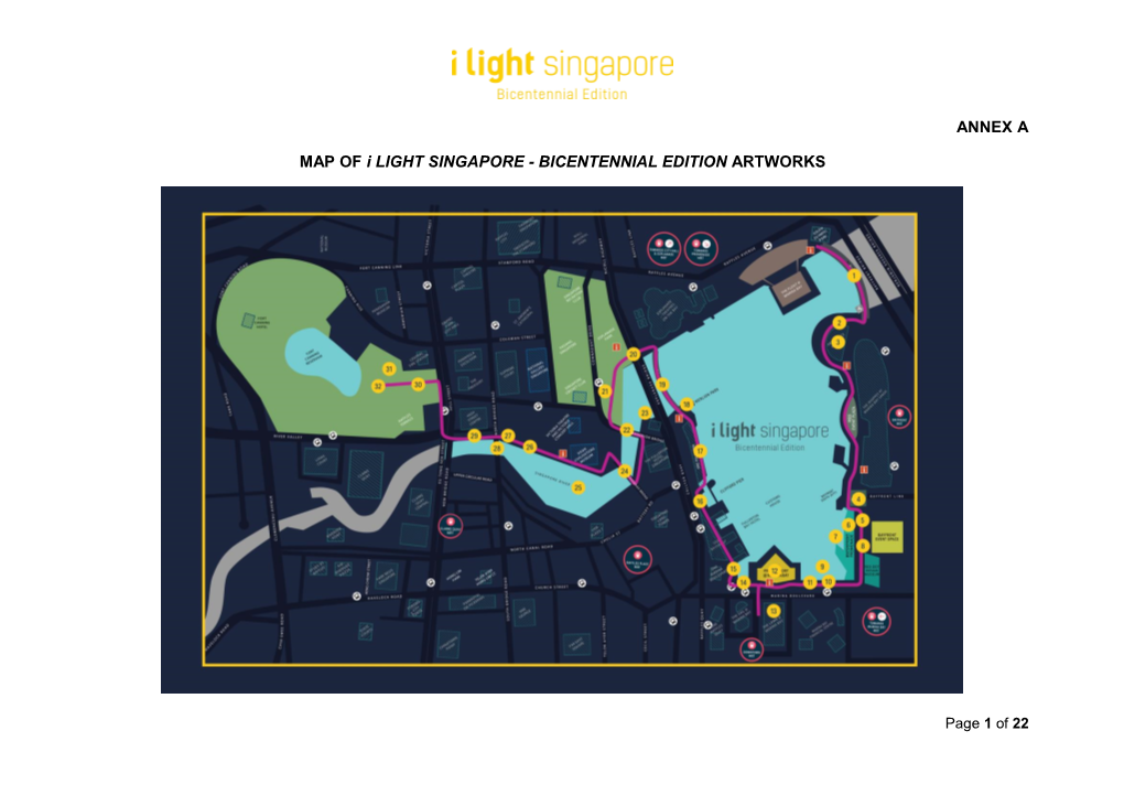 ANNEX a MAP of I LIGHT SINGAPORE