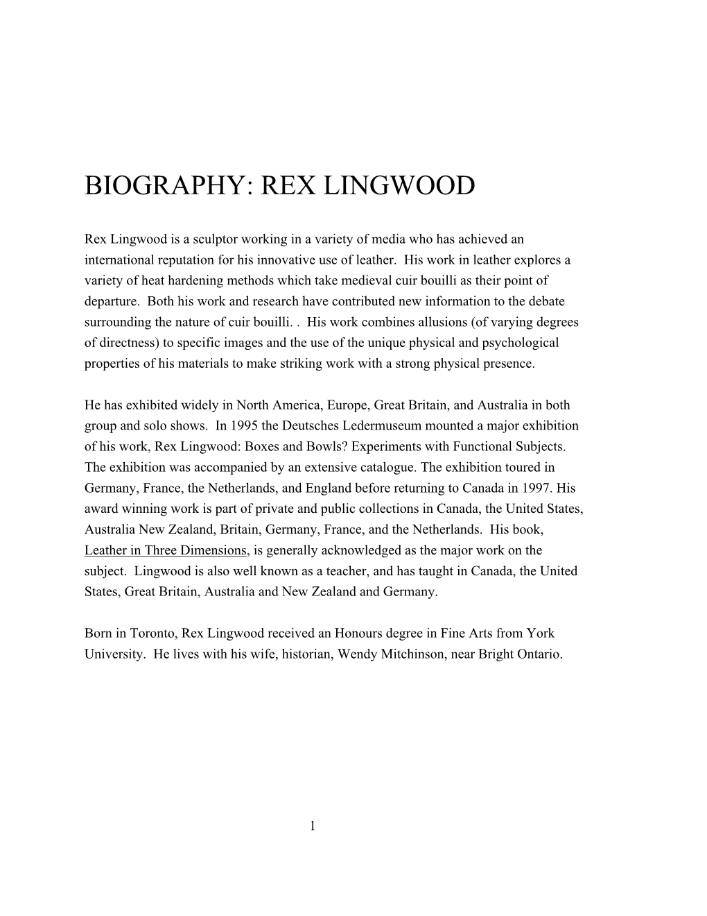 Rex Lingwood
