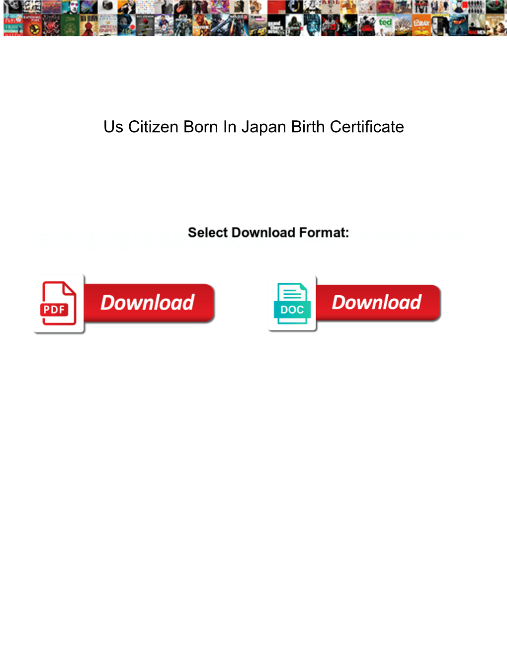 Us Citizen Born in Japan Birth Certificate