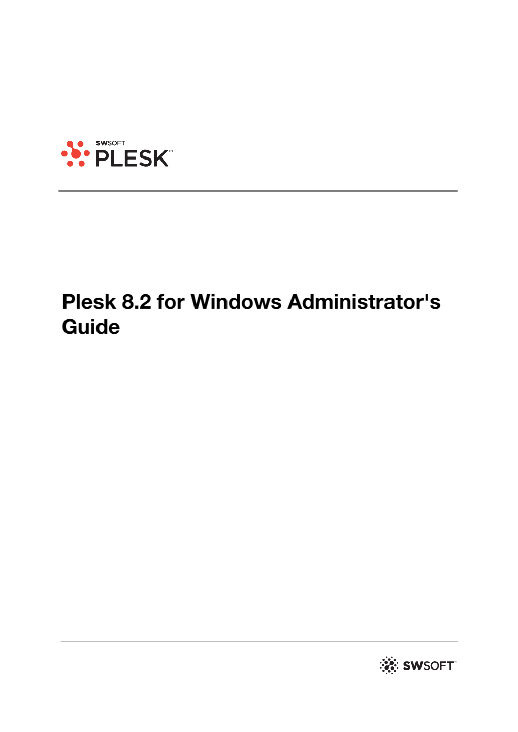 Plesk 8.2 for Windows Administrator's Guide