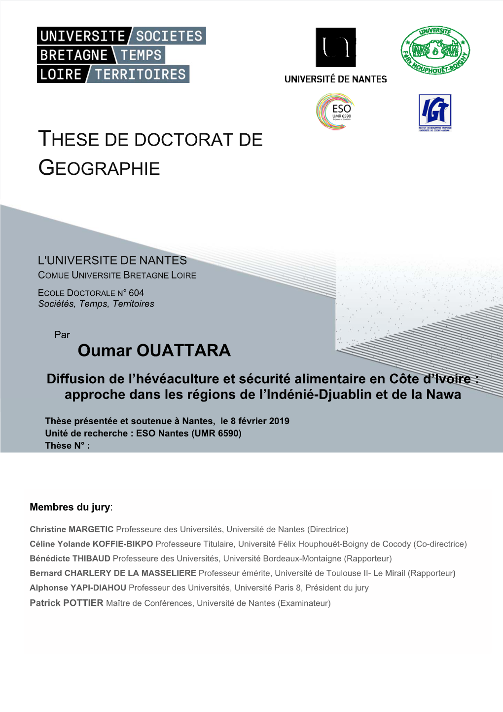 These De Doctorat De Geographie