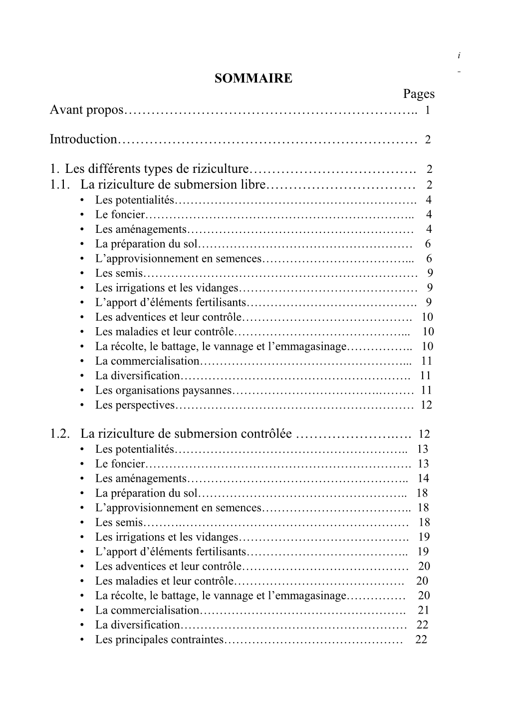 La Riziculture Au Mali Se Caractérise Par Des Taux D’Accroissement Des Superficies De 3,4% Et De La Production De 10,8% (COULIBALY 1994)