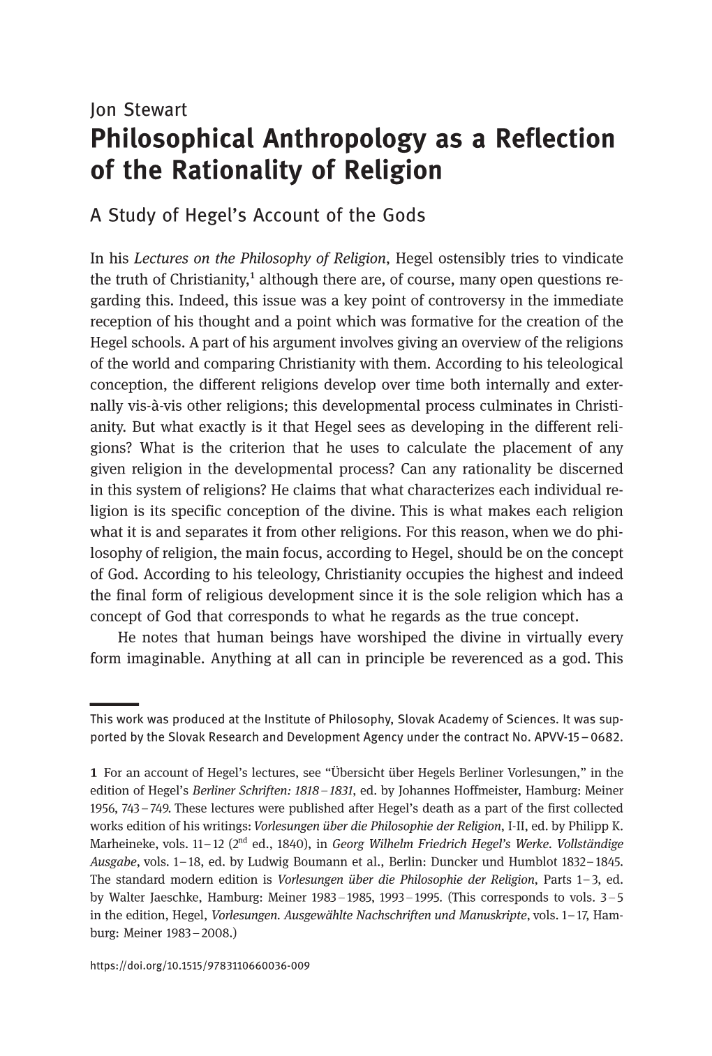 Philosophical Anthropology As a Reflection of the Philosophy Of