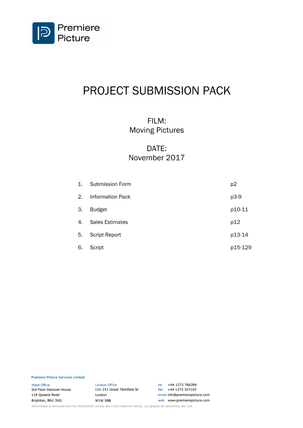 Project Submission Pack