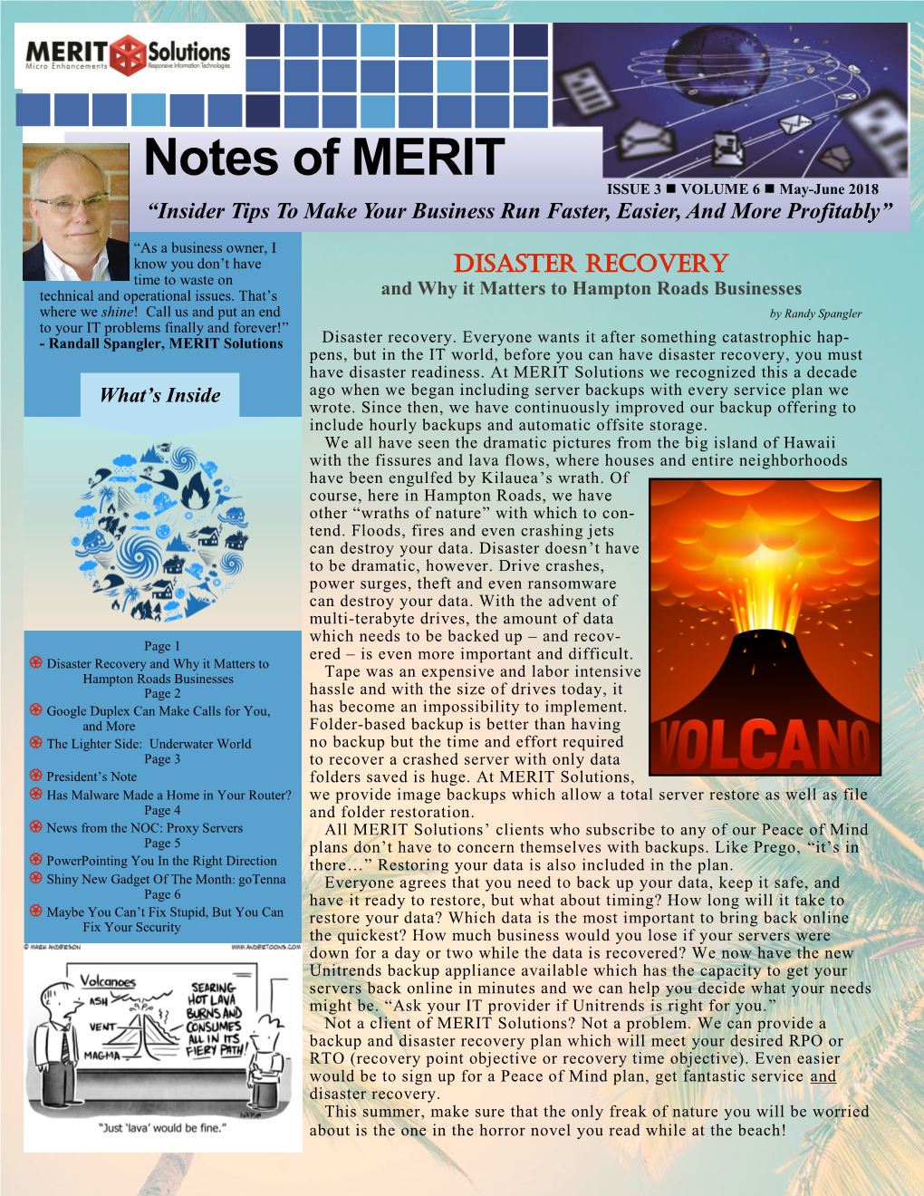 MERIT May 2018 Newsletter