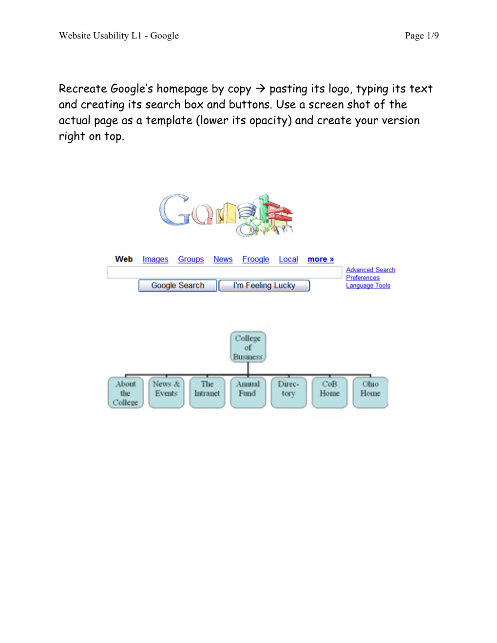 Recreate Google S Homepage by Copy Pasting Its Logo, Typing Its Text and Creating Its Search