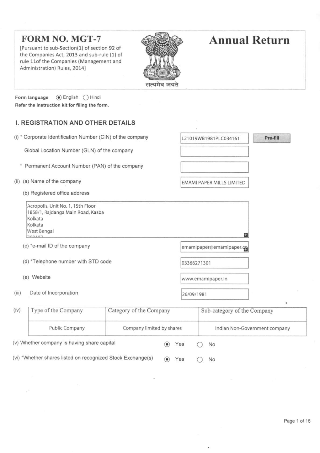 2020-2021 Form No.Mgt-7