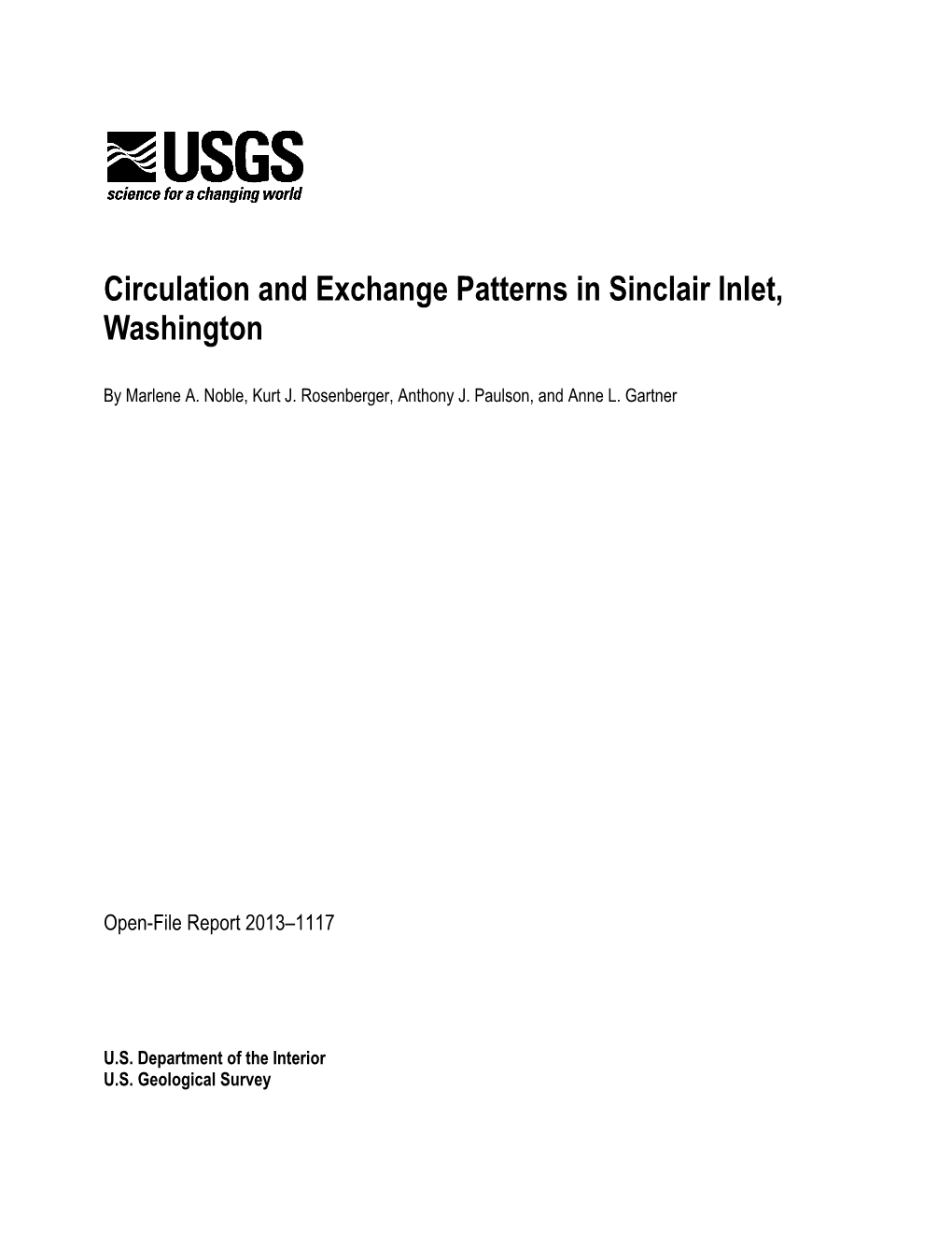 Circulation and Exchange Patterns in Sinclair Inlet, Washington