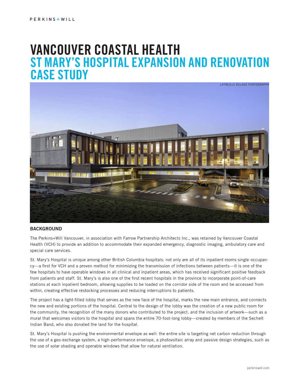 Vancouver Coastal Health St Mary’S Hospital Expansion and Renovation Case Study Latreille Delage Photography