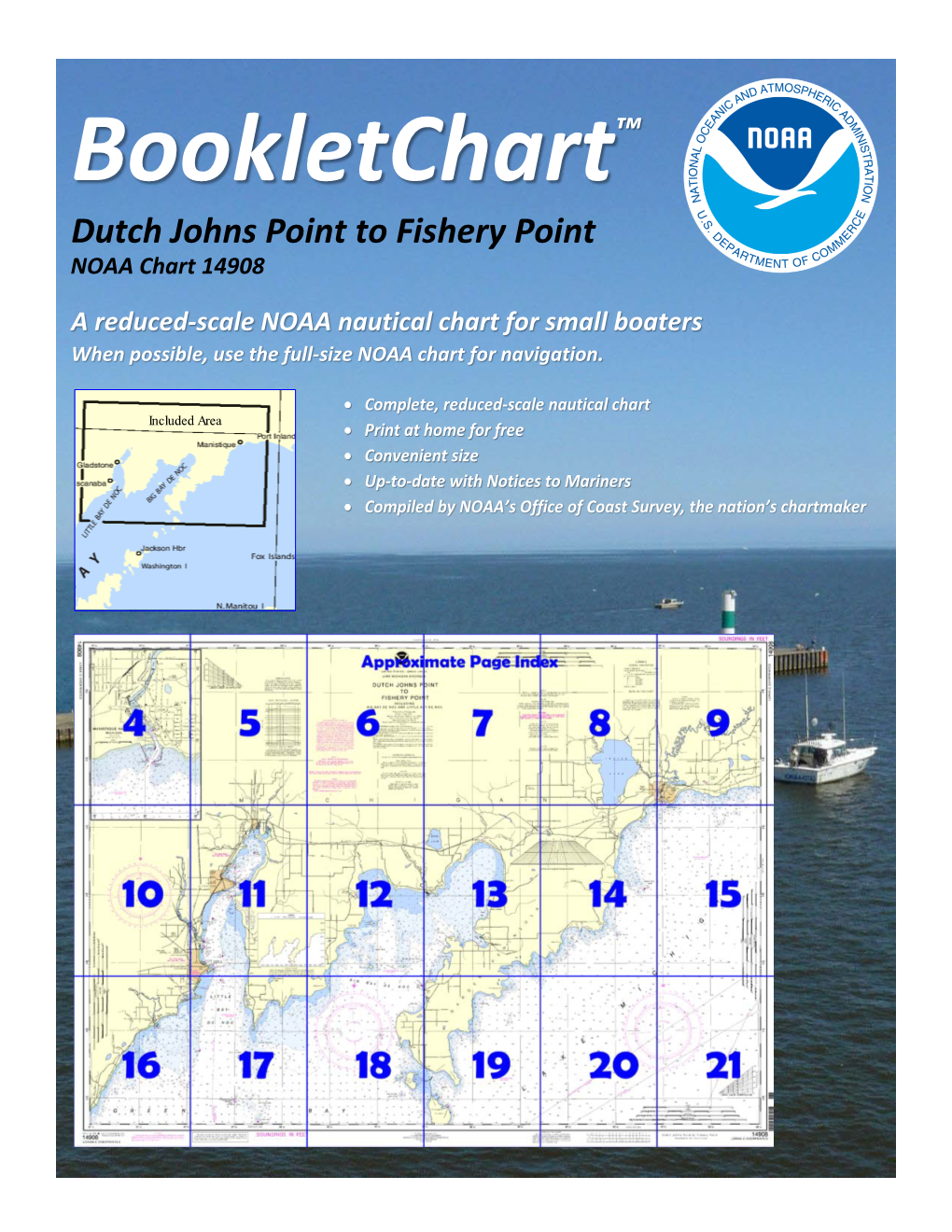 Bookletchart™ Dutch Johns Point to Fishery Point NOAA Chart 14908