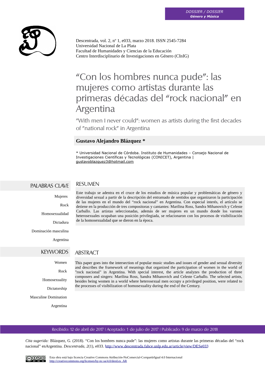 Rock Nacional” En Argentina 