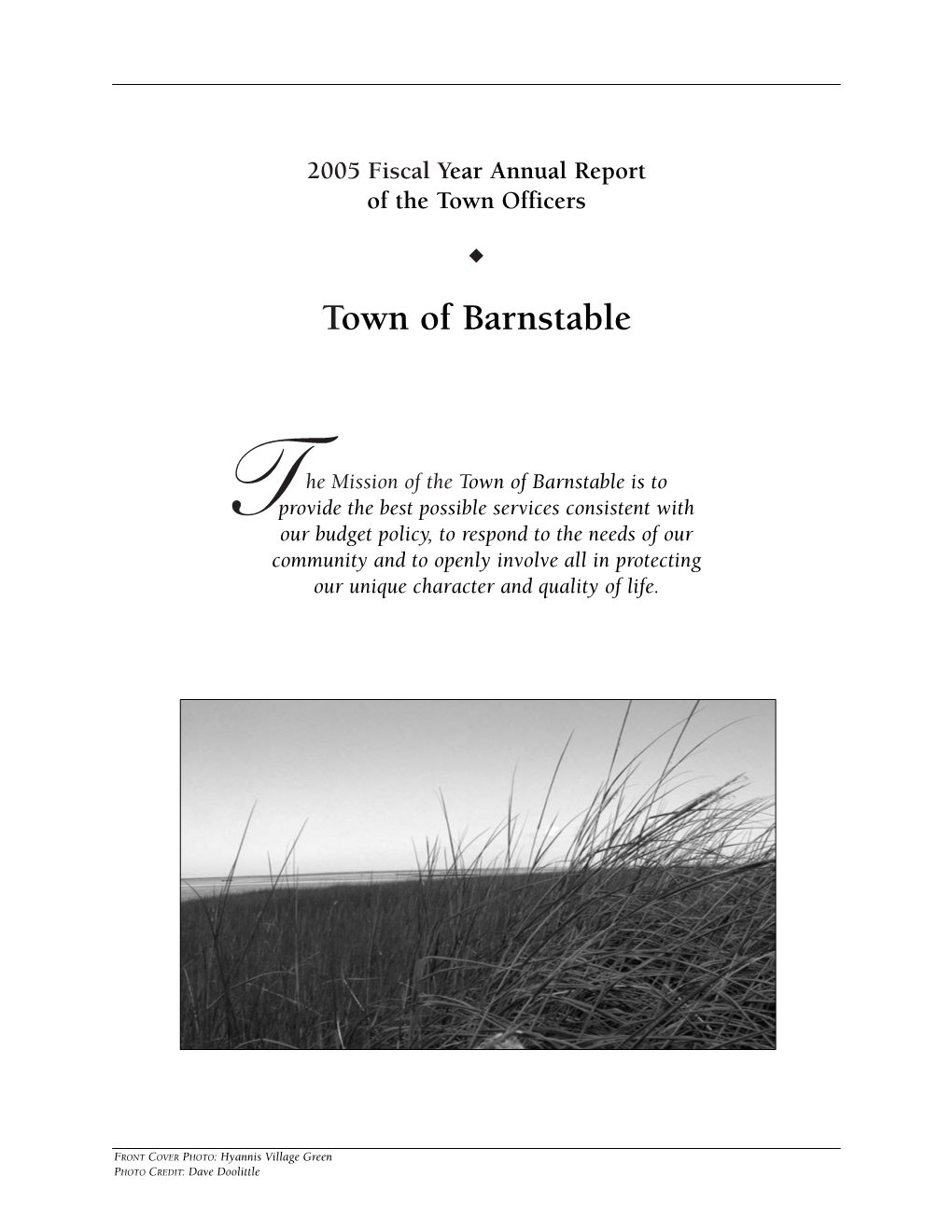 2005 Fiscal Year Annual Report of the Town Officers