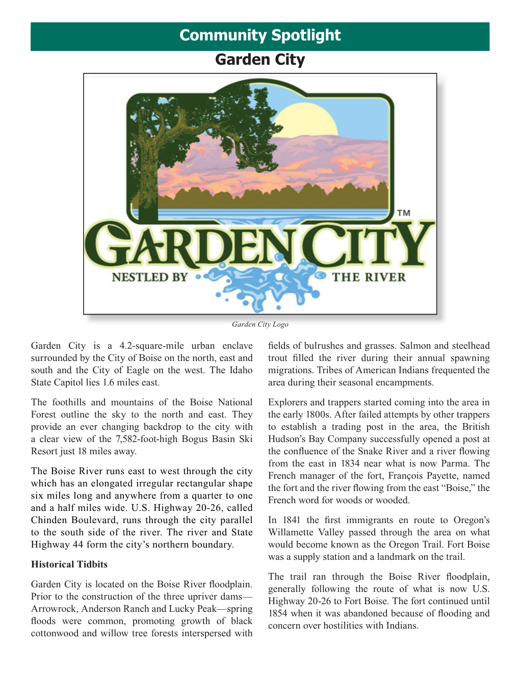 Garden City Spot Light Document