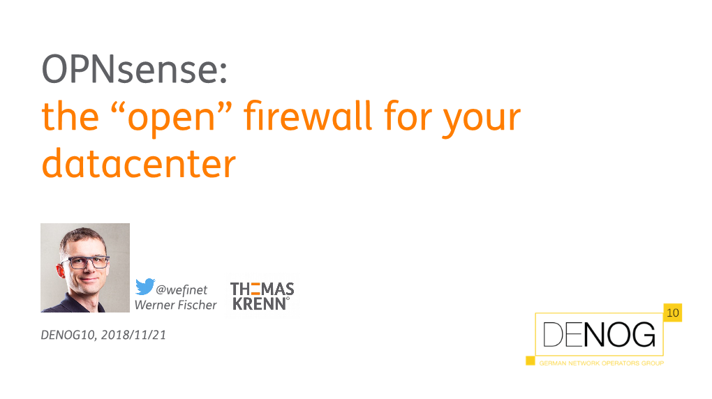 Opnsense:The “Open” Firewall for Your Datacenter