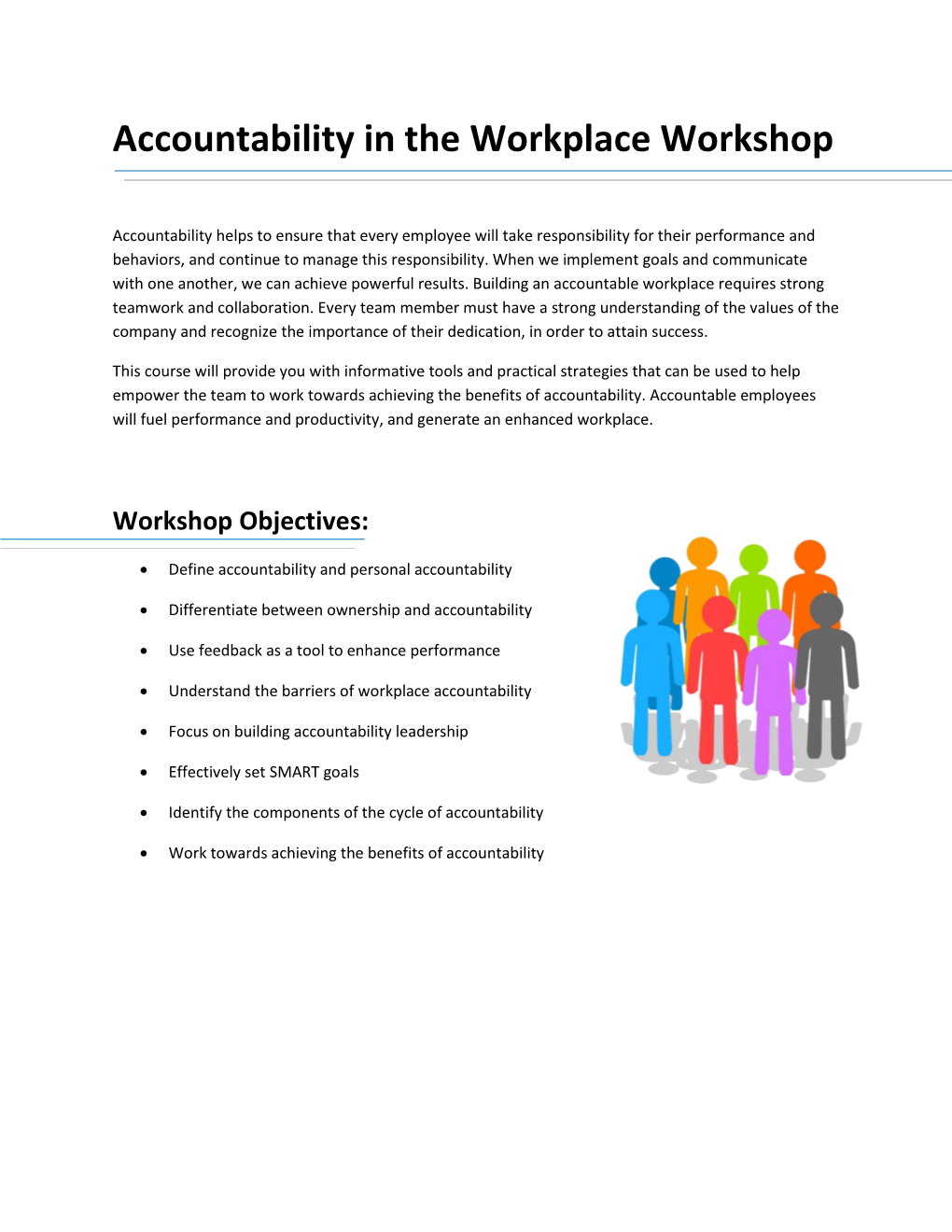Accountability in the Workplace Workshop