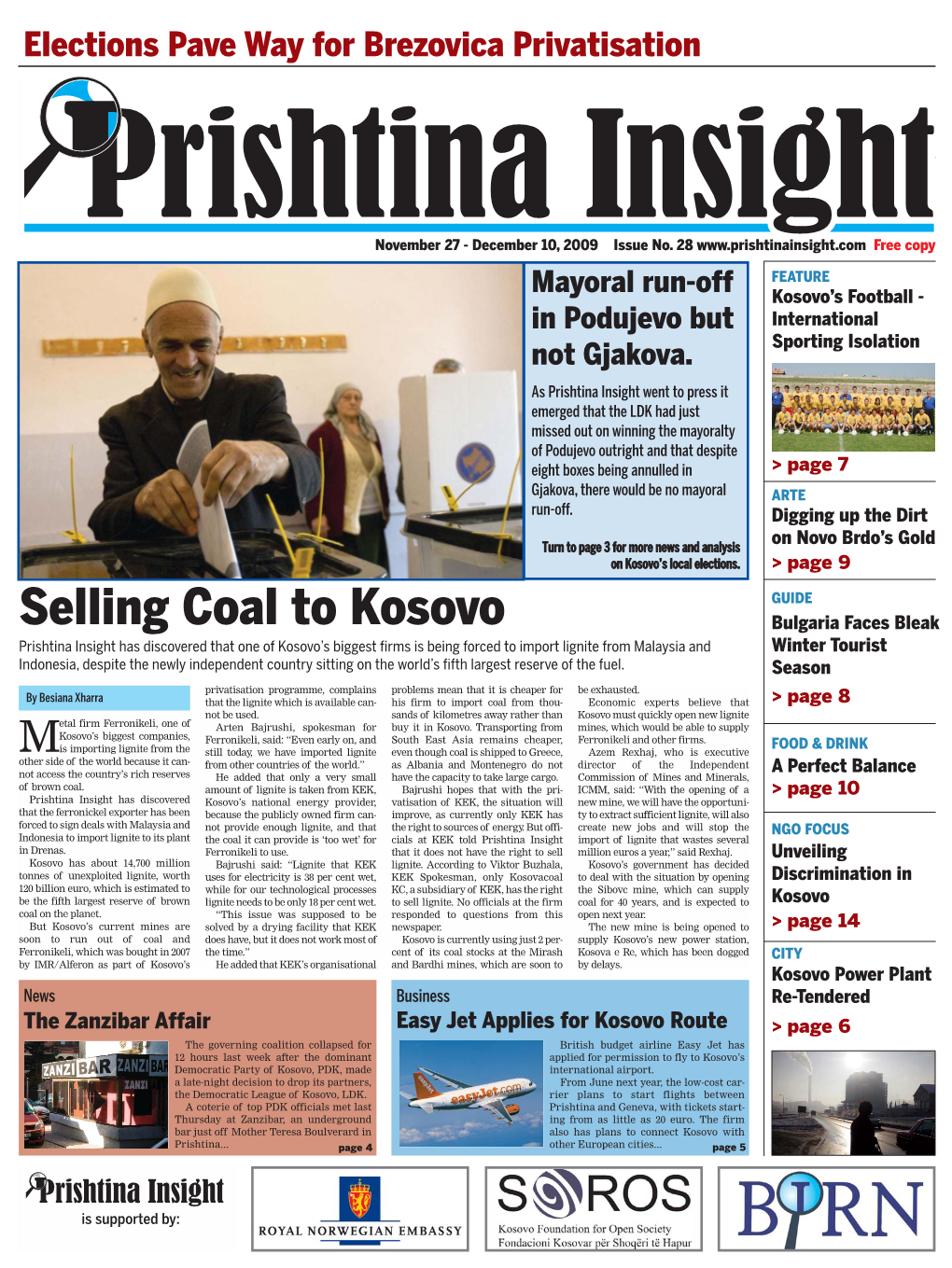 Selling Coal to Kosovo