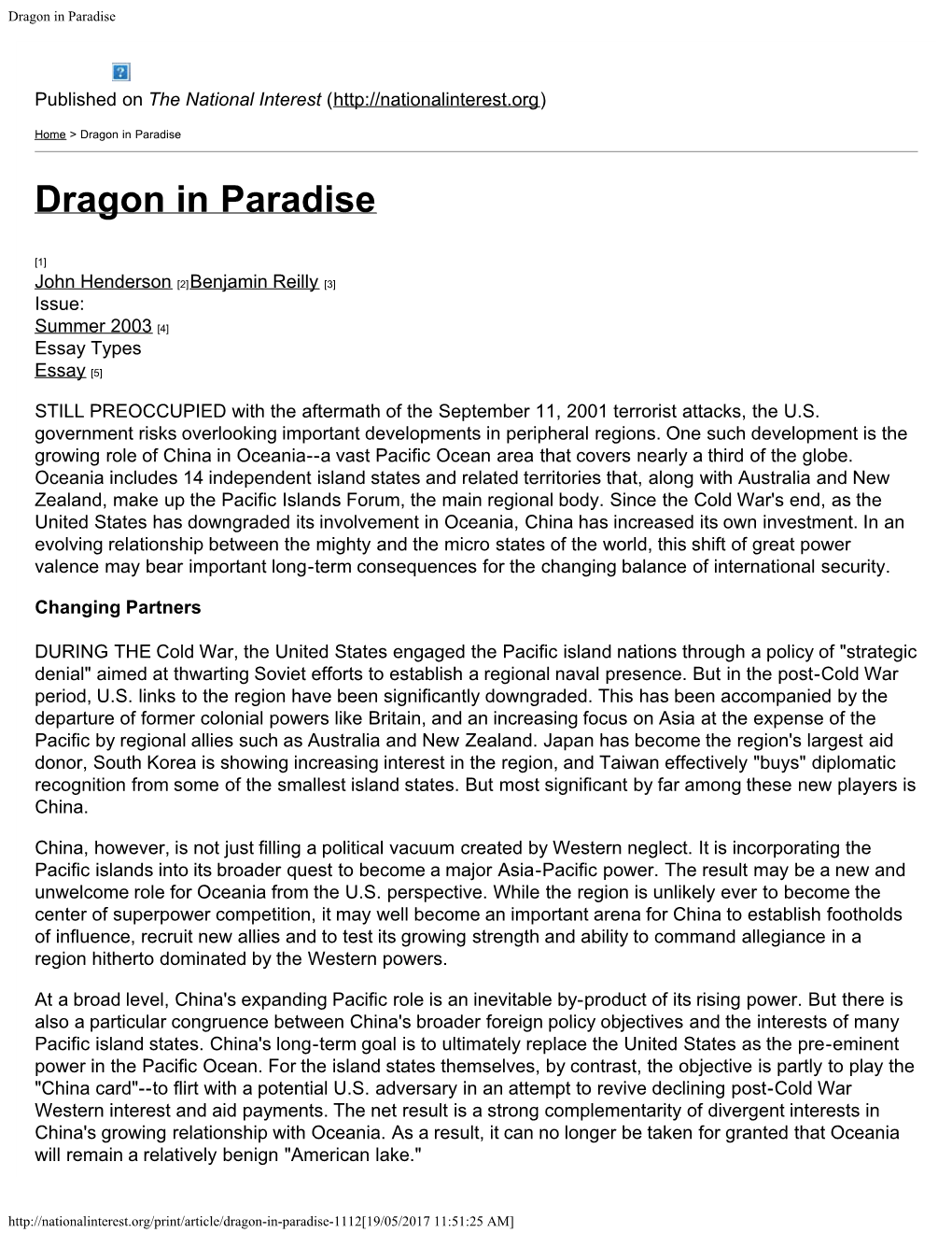 Dragon in Paradise