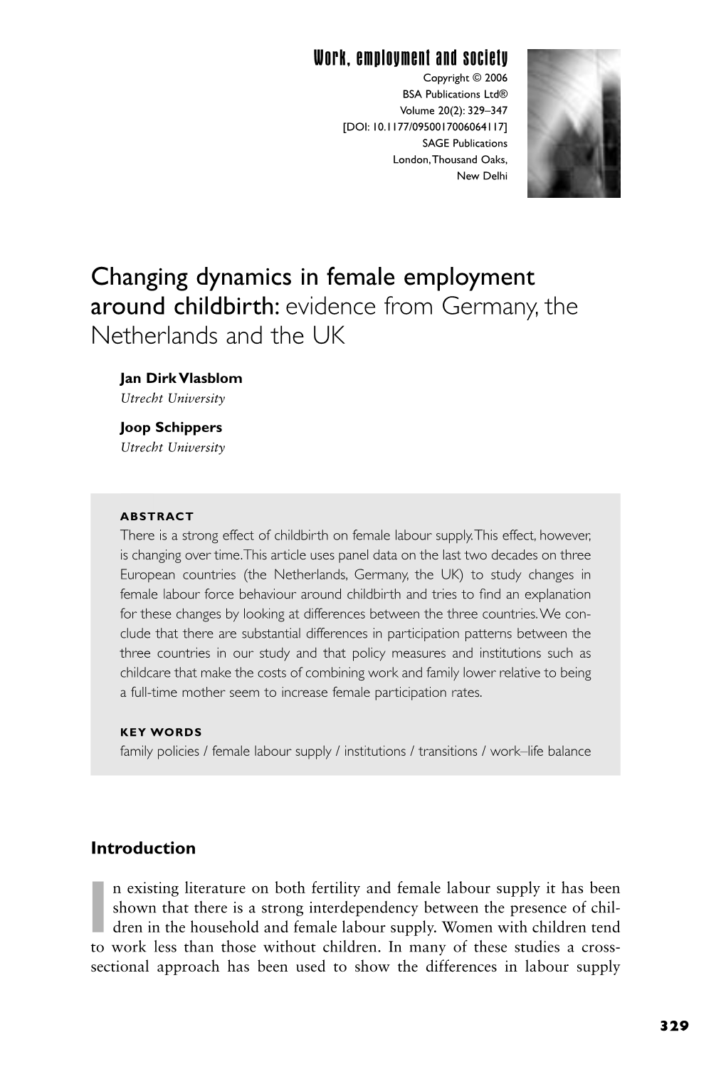 Changing Dynamics in Female Employment Around Childbirth: Evidence from Germany, the Netherlands and the UK