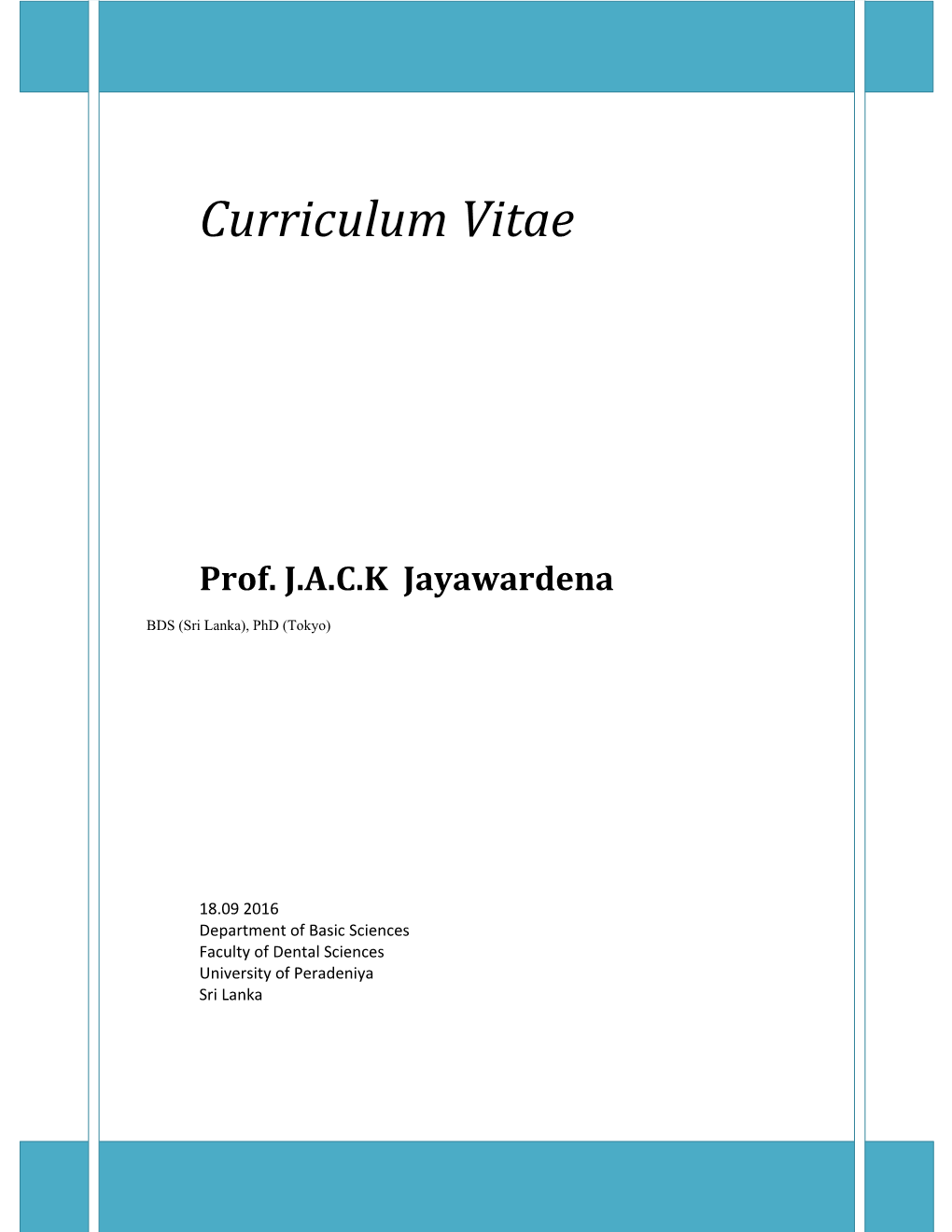 Curriculum Vitae