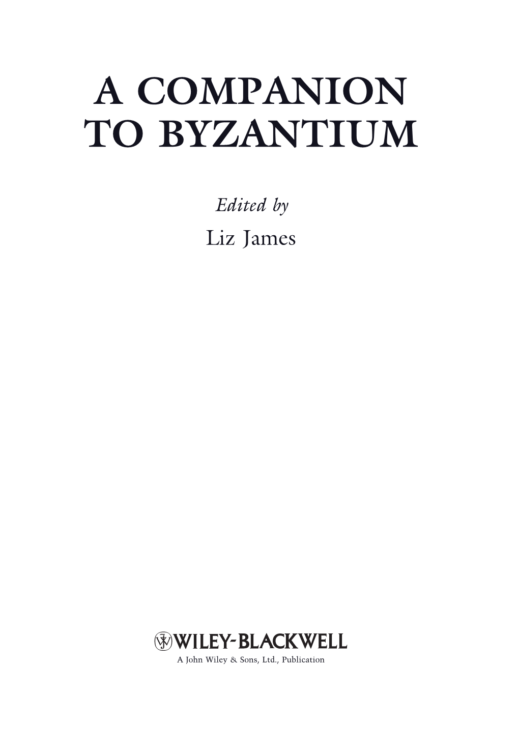 A Companion to Byzantium