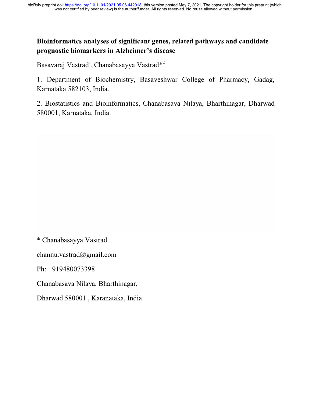 Bioinformatics Analyses of Significant Genes, Related Pathways and Candidate Prognostic Biomarkers in Alzheimer’S Disease