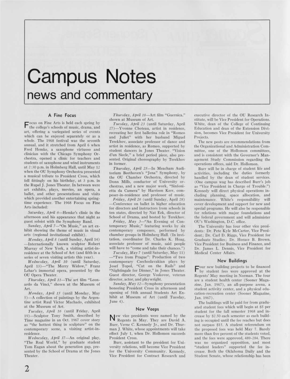 Campus Notes News and Commentary
