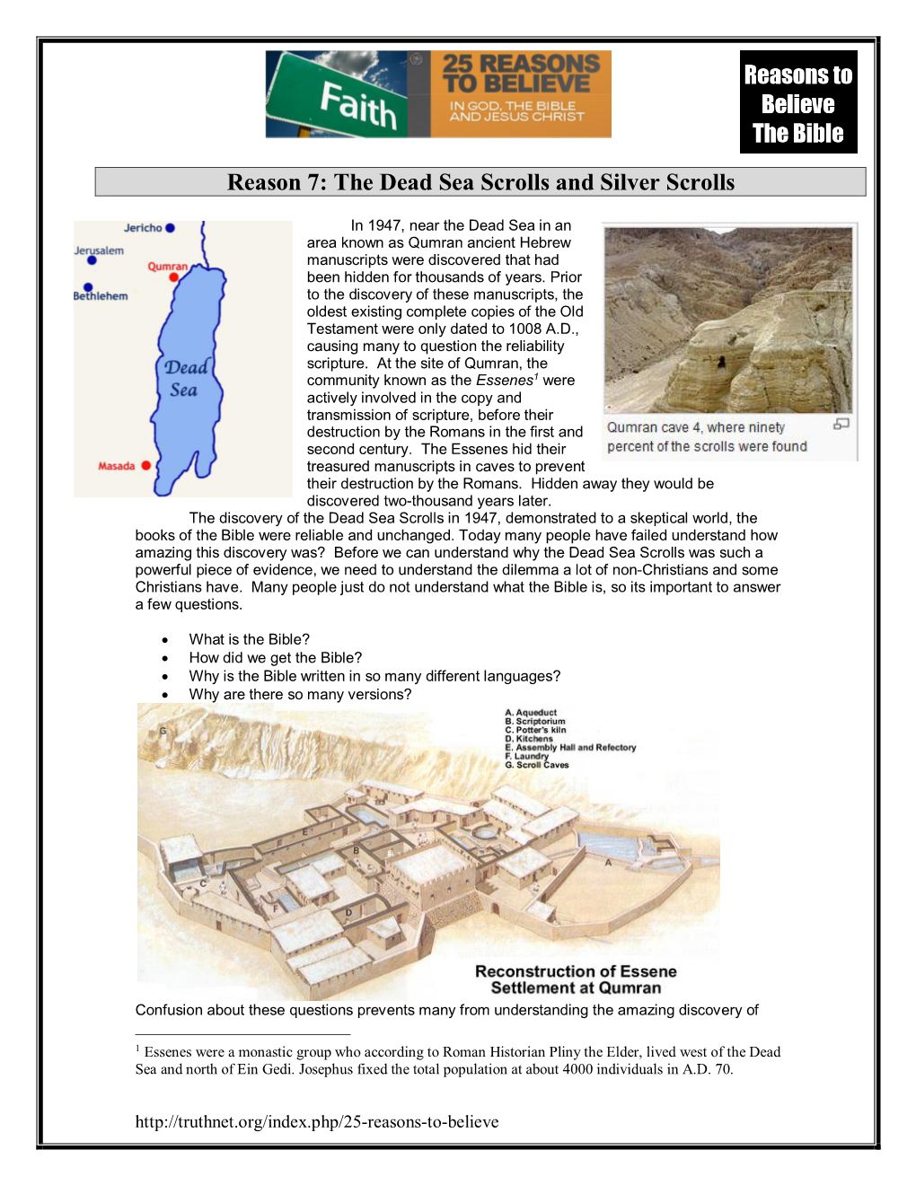 The Dead Sea Scrolls and the Silver Scrolls