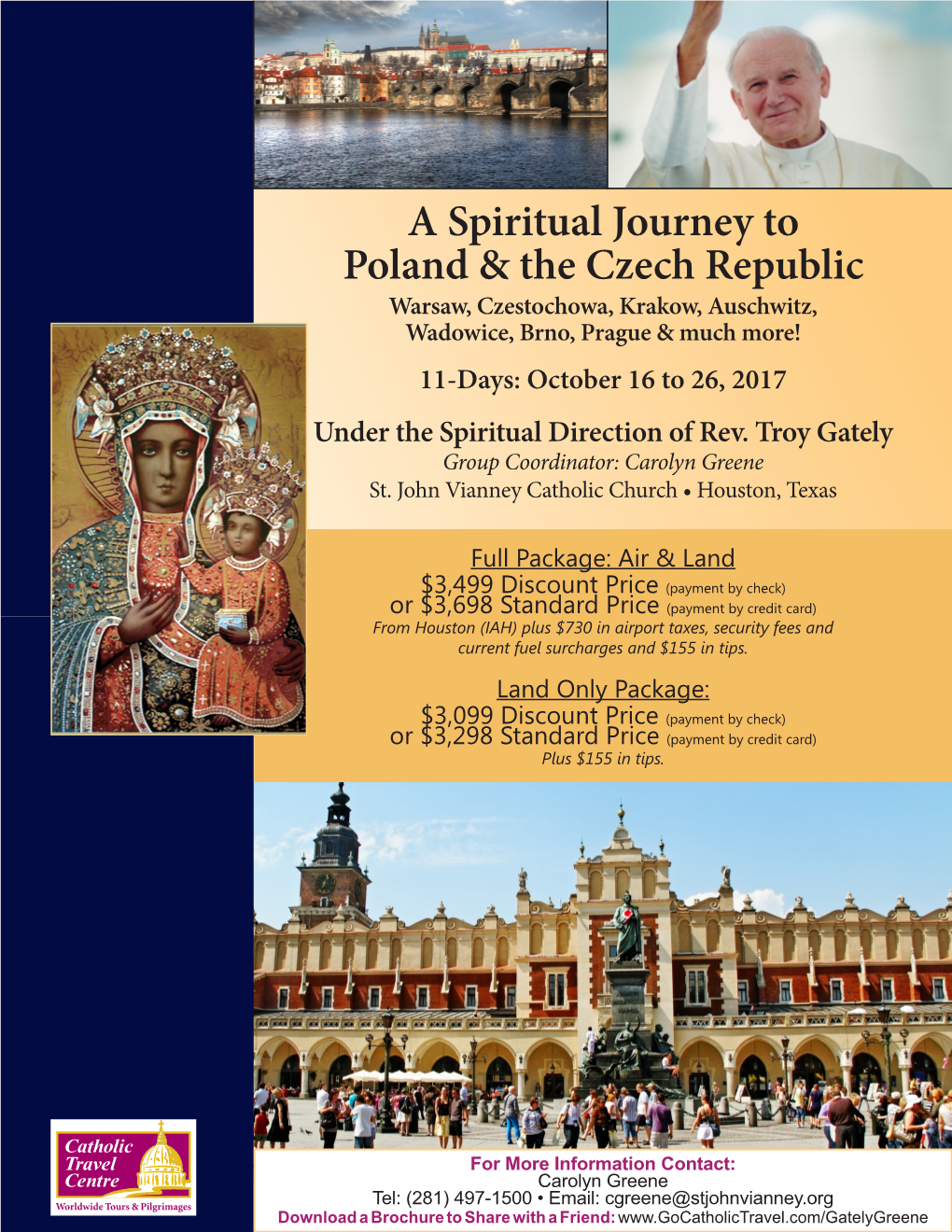 A Spiritual Journey to Poland & the Czech Republic